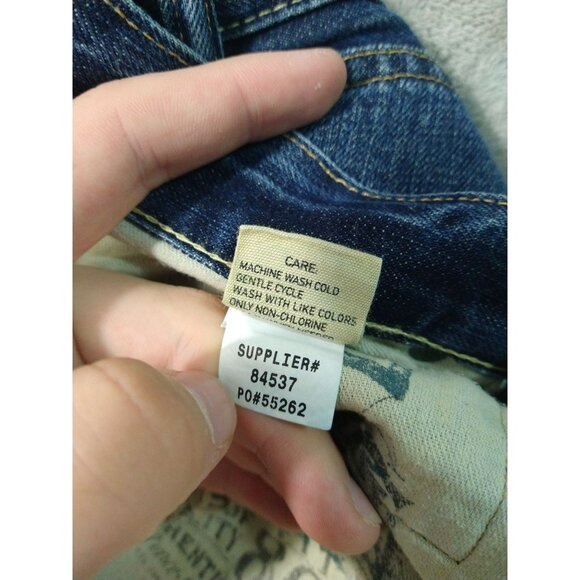 Polo Ralph Lauren Jeans Mens 34x32 Blue Denim 867 Classic Fit Straight Leg - Picture 9 of 10